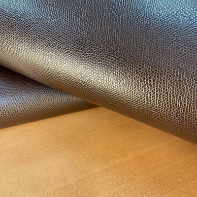 Wear - Resistant Silicone Leather Fabric Brown Small Stone Pattern Three Sided Straight Tube